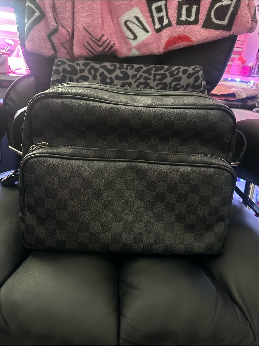 Louis Vuitton Damier Graphite Black Messenger Bag